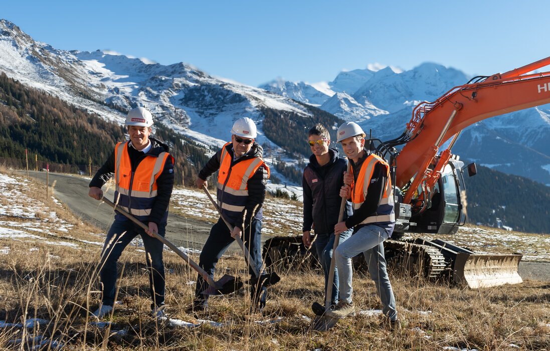 Début du chantier du télémixte, Verbier 4Vallées