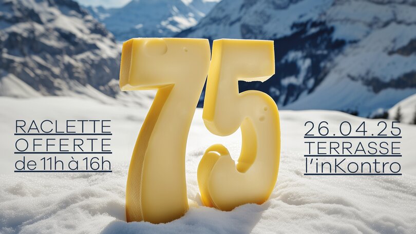 75 years of Téléverbier - free raclette!