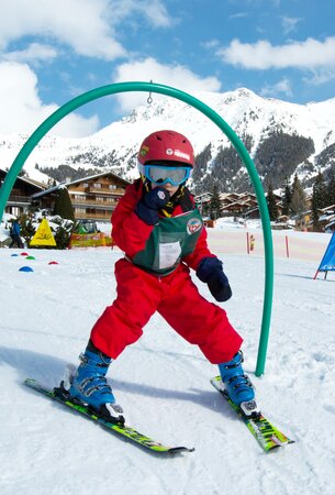Beginners area, Verbier ski resort 