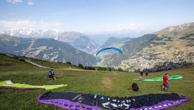 Paragliding, Verbier