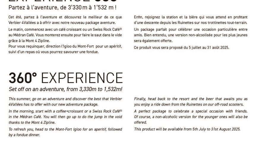 Expérience 360°