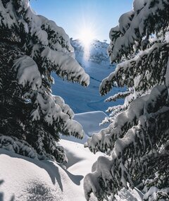 Winter activities, Verbier ski resort, Switzerland