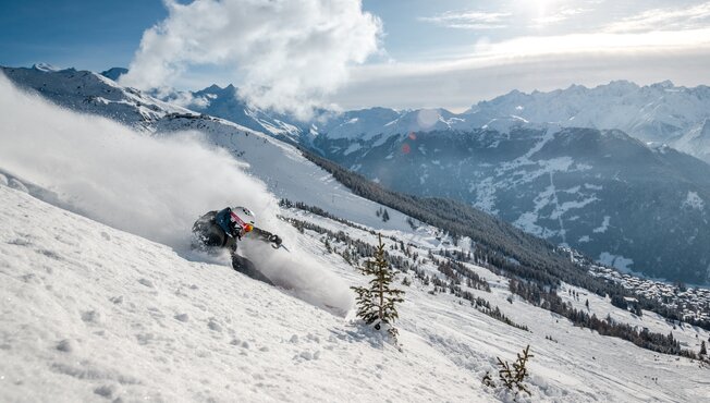 Freeride itinerary Col des Mines, Verbier