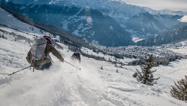 Freeride itinerary Col des Mines, Verbier