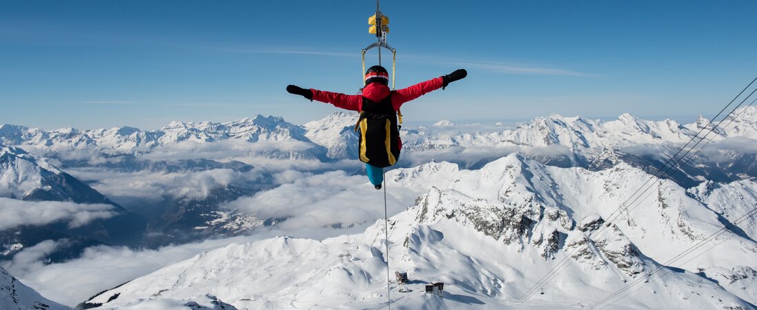 Zipline, Mont-Fort, Verbier, Switzerland